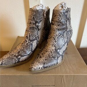 Matisse Women's Snakeskin Ankle Boot